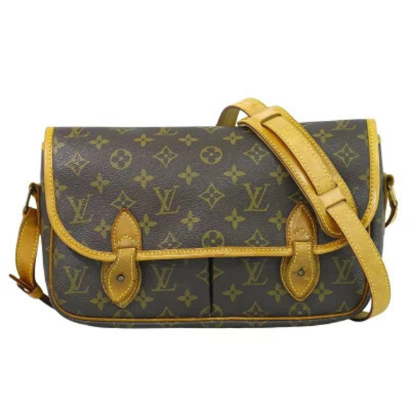 Louis Vuitton Handbags - Louis Vuitton LV Gibeciere Pochette Shoulder Bag Leather Brown